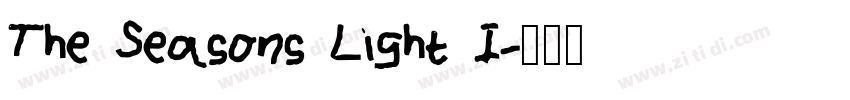 The Seasons Light I字体转换